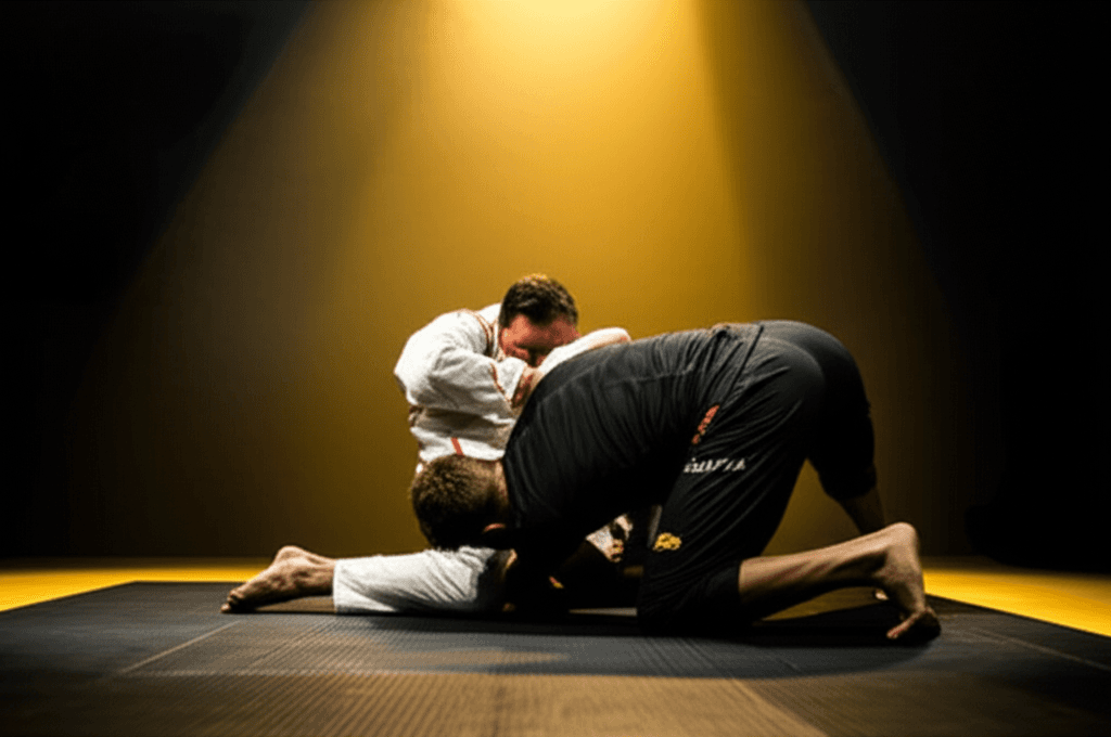 BJJ grapplers in action